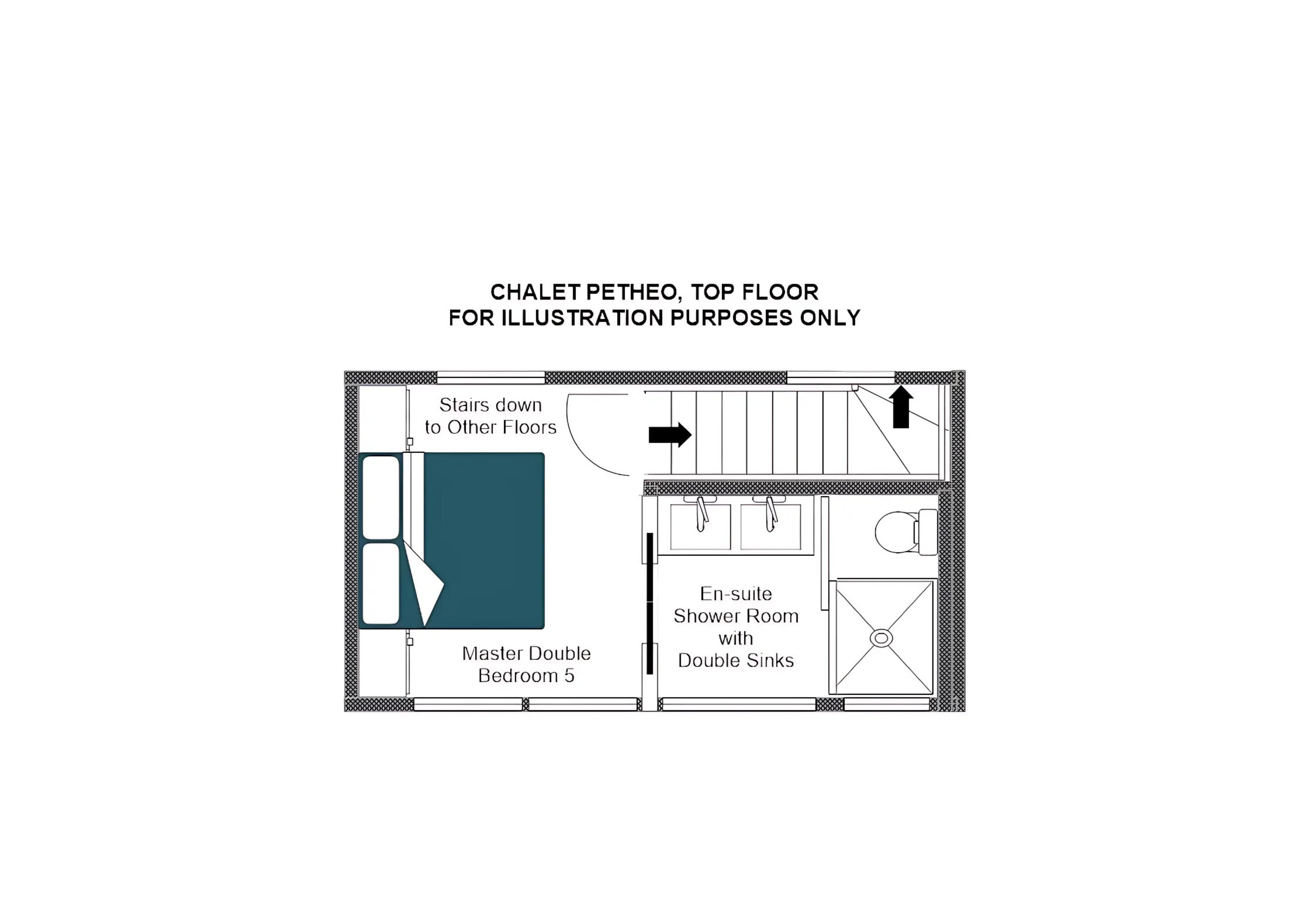 Chalet Petheo, Verbier floorplan - The Chalet Edit