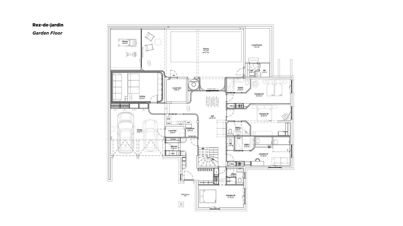 Chalet Impala, Megeve floorplan - The Chalet Edit