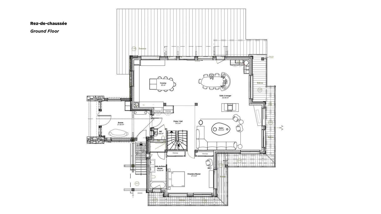 Chalet Impala, Megeve floorplan - The Chalet Edit