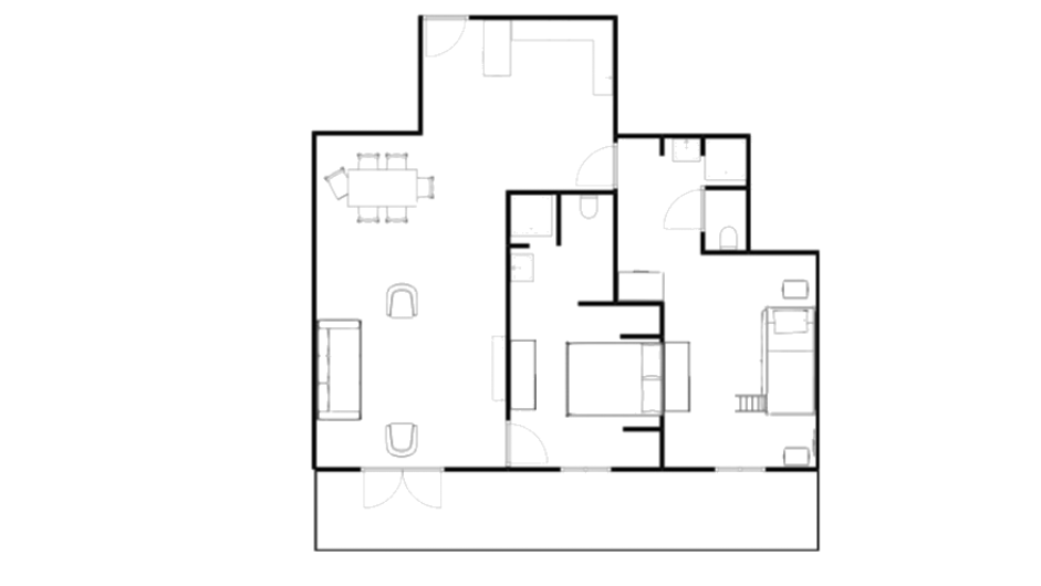 Apartment Koko, Val d’Isère floorplan - The Chalet Edit