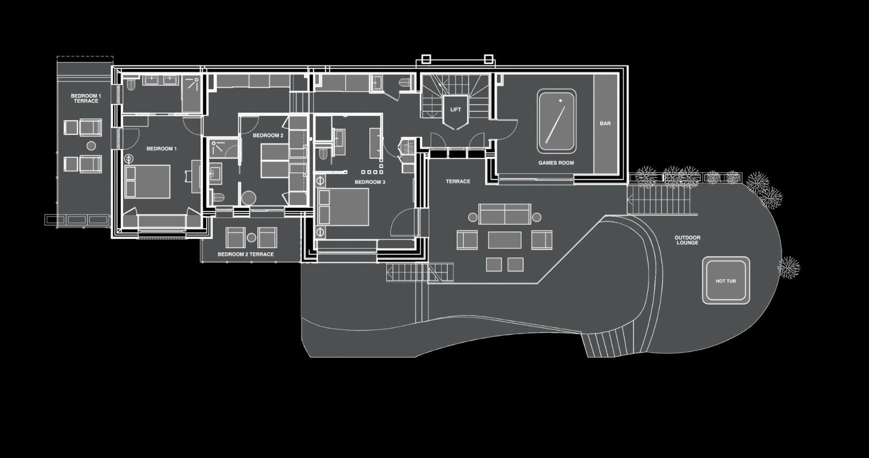 Chalet Écliptique, Morzine floorplan - The Chalet Edit