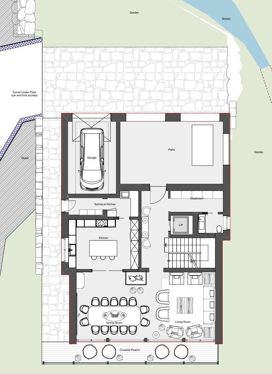 Chalet Il Gufo, Cervinia floorplan - The Chalet Edit