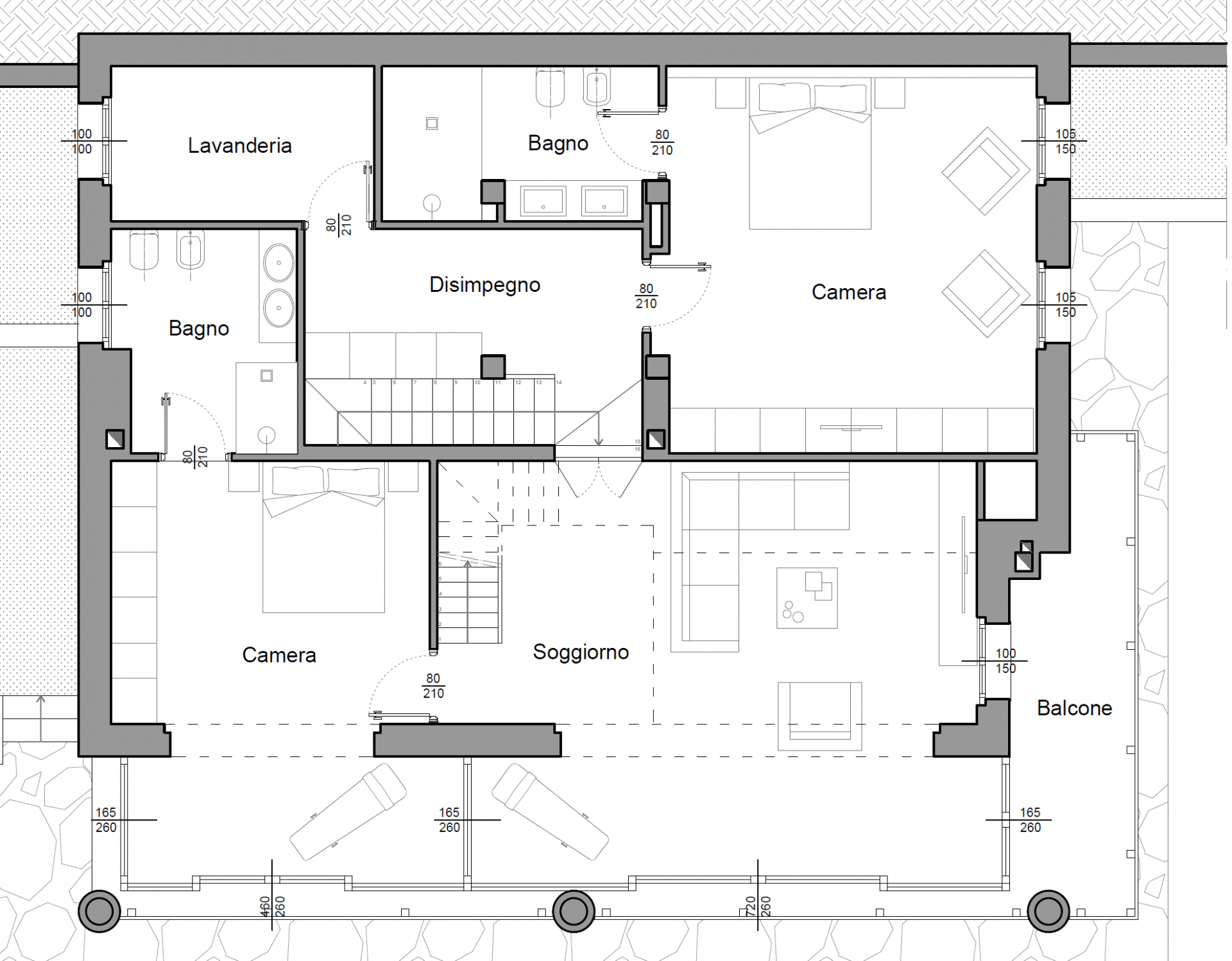 Chalet Snøstorm, Cervinia floorplan - The Chalet Edit