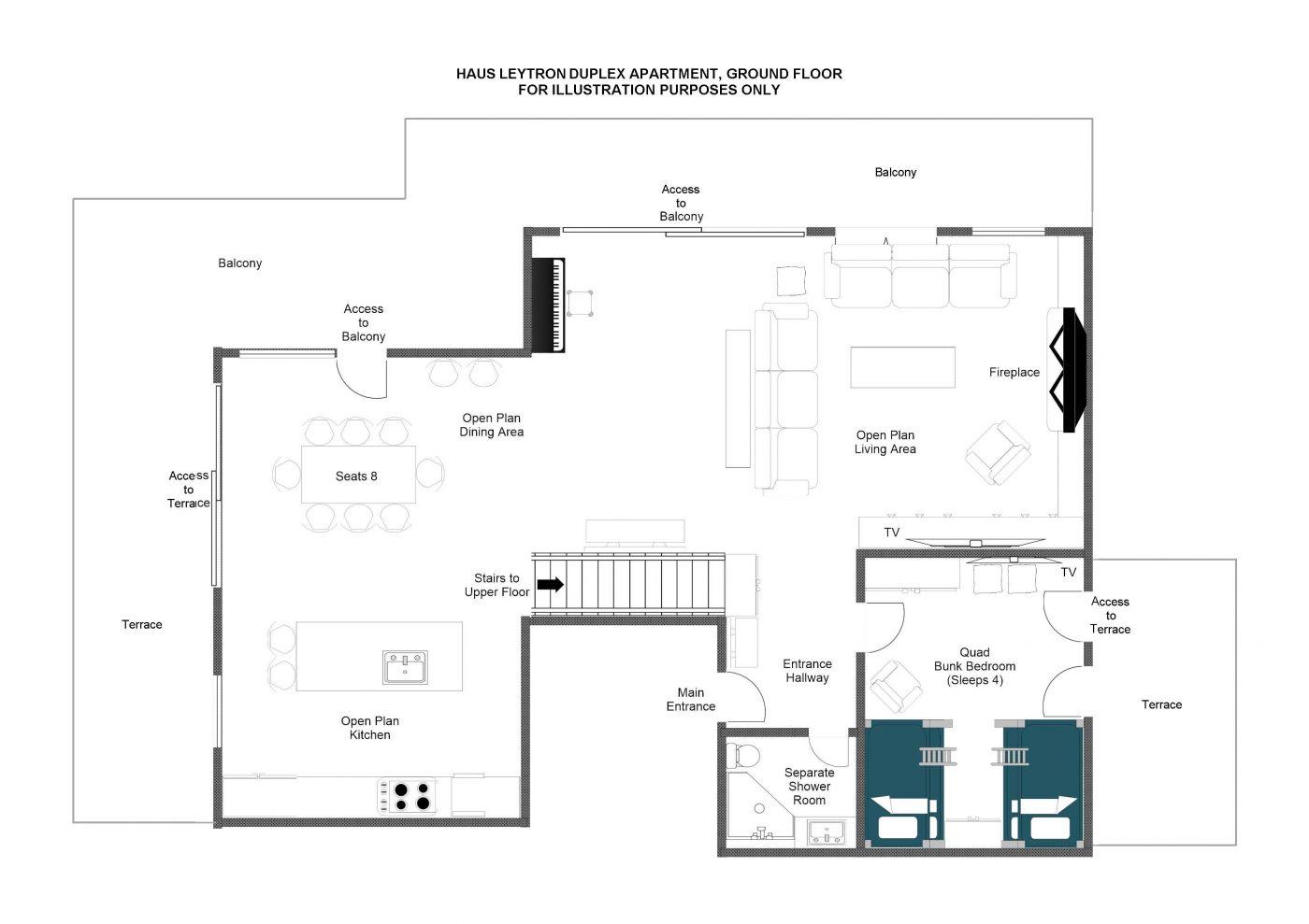 Haus Leytron, Zermatt floorplan - The Chalet Edit