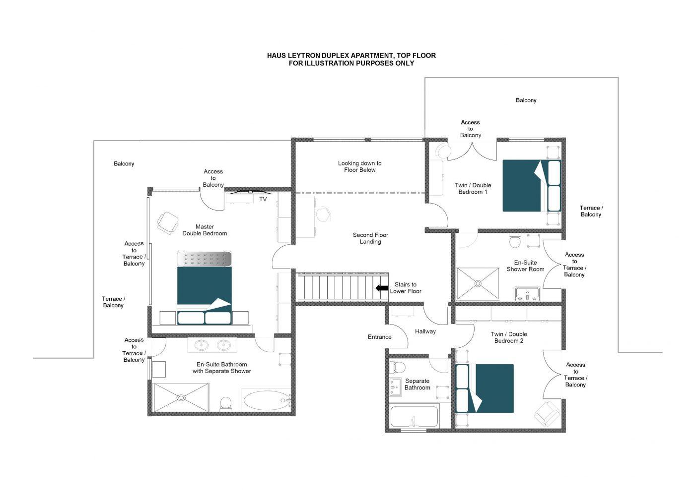 Haus Leytron, Zermatt floorplan - The Chalet Edit