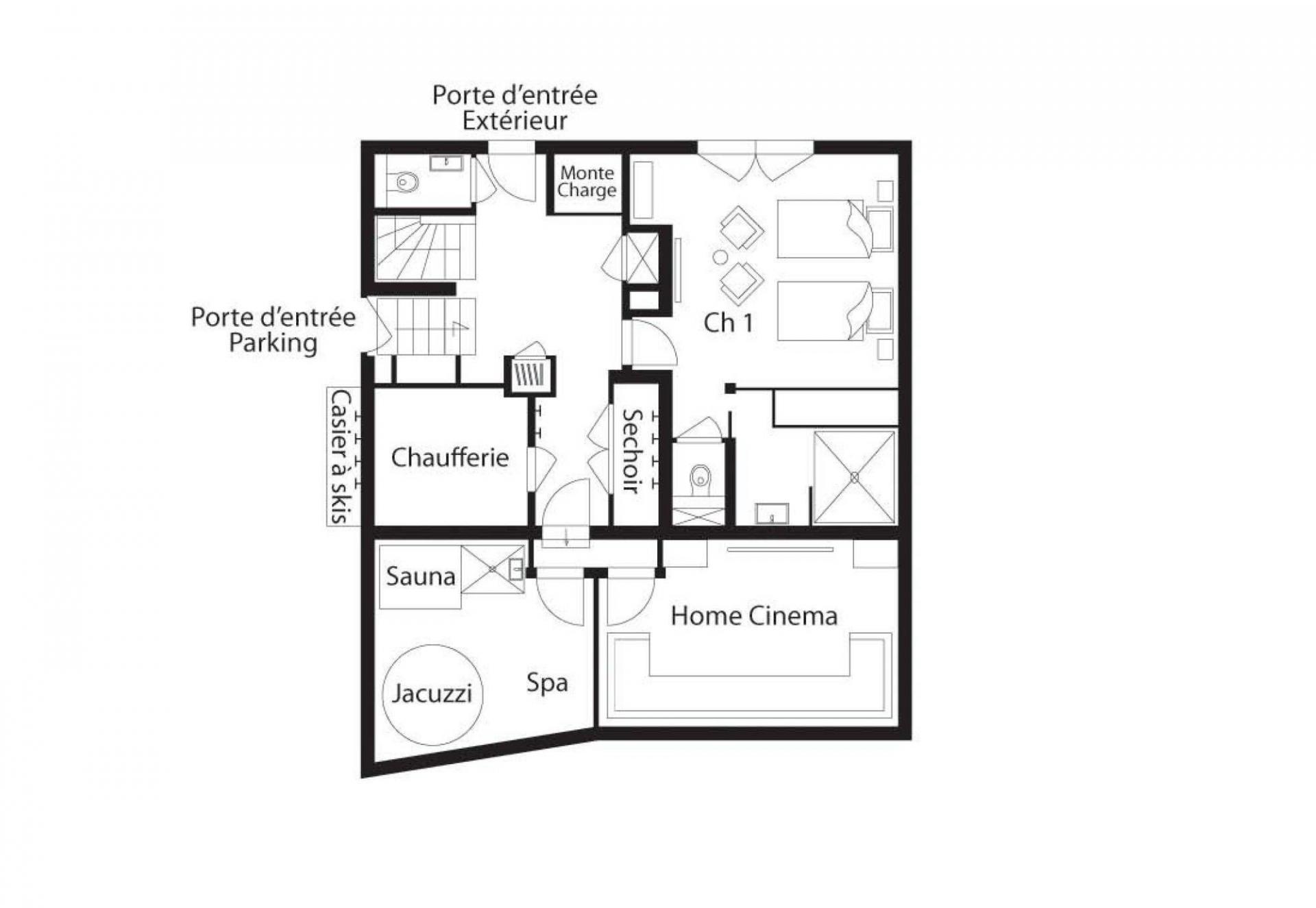 Chalet L'Abreuvoir Méribel floorplan - The Chalet Edit