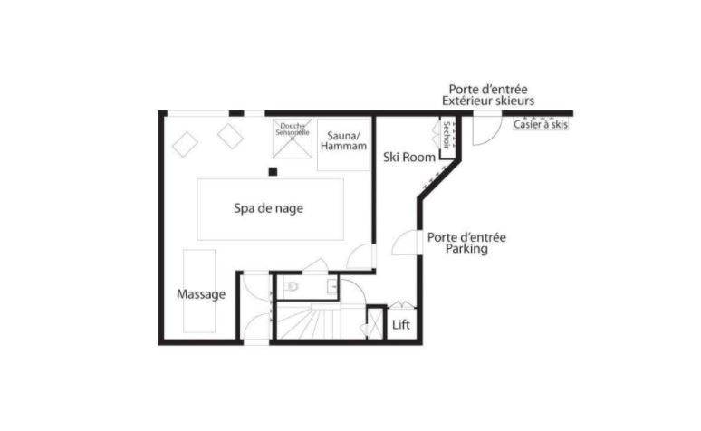 Chalet Ecume des Neiges, Meribel floorplan - The Chalet Edit