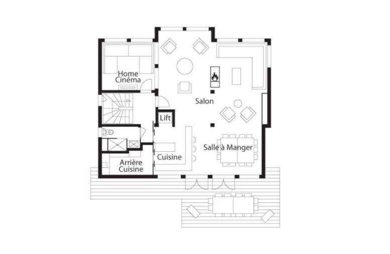 Chalet Ecume des Neiges, Meribel floorplan - The Chalet Edit