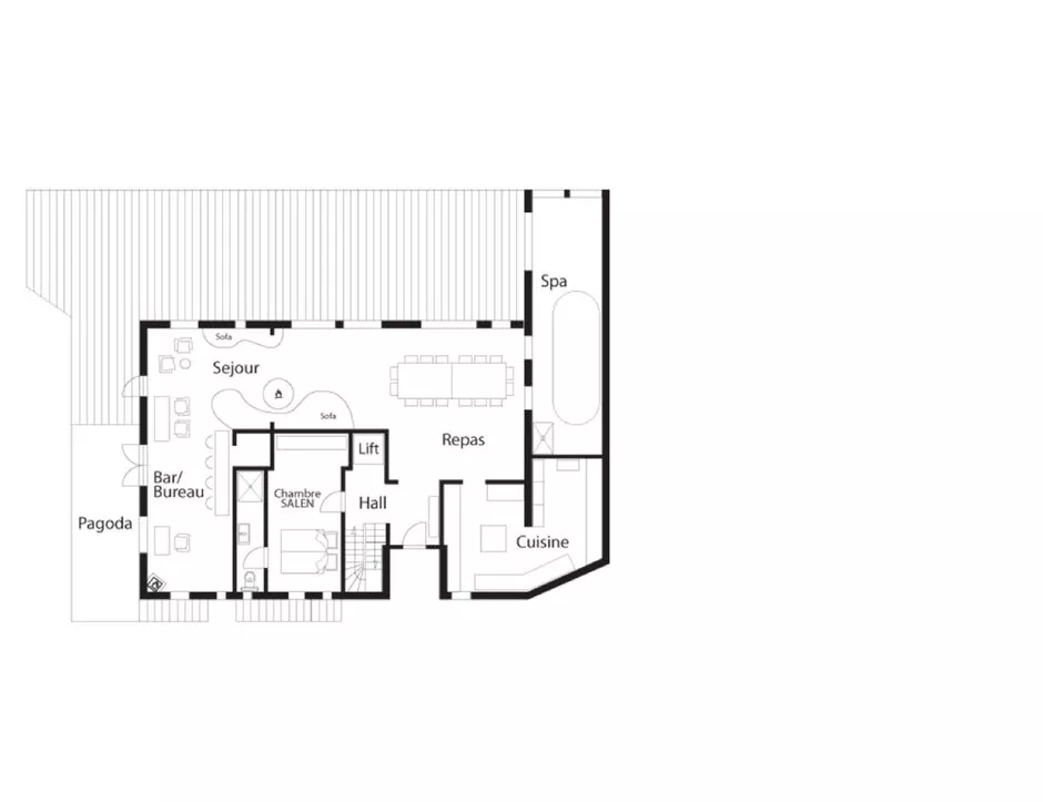 Chalet Tyrosolios, Meribel floorplan - The Chalet Edit