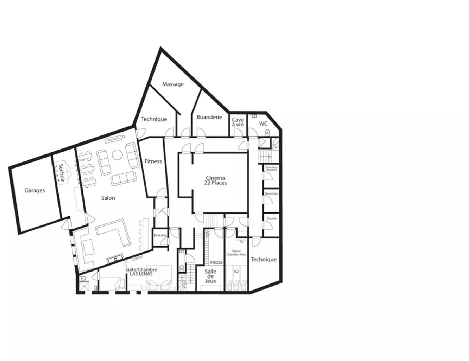 Chalet Tyrosolios, Meribel floorplan - The Chalet Edit