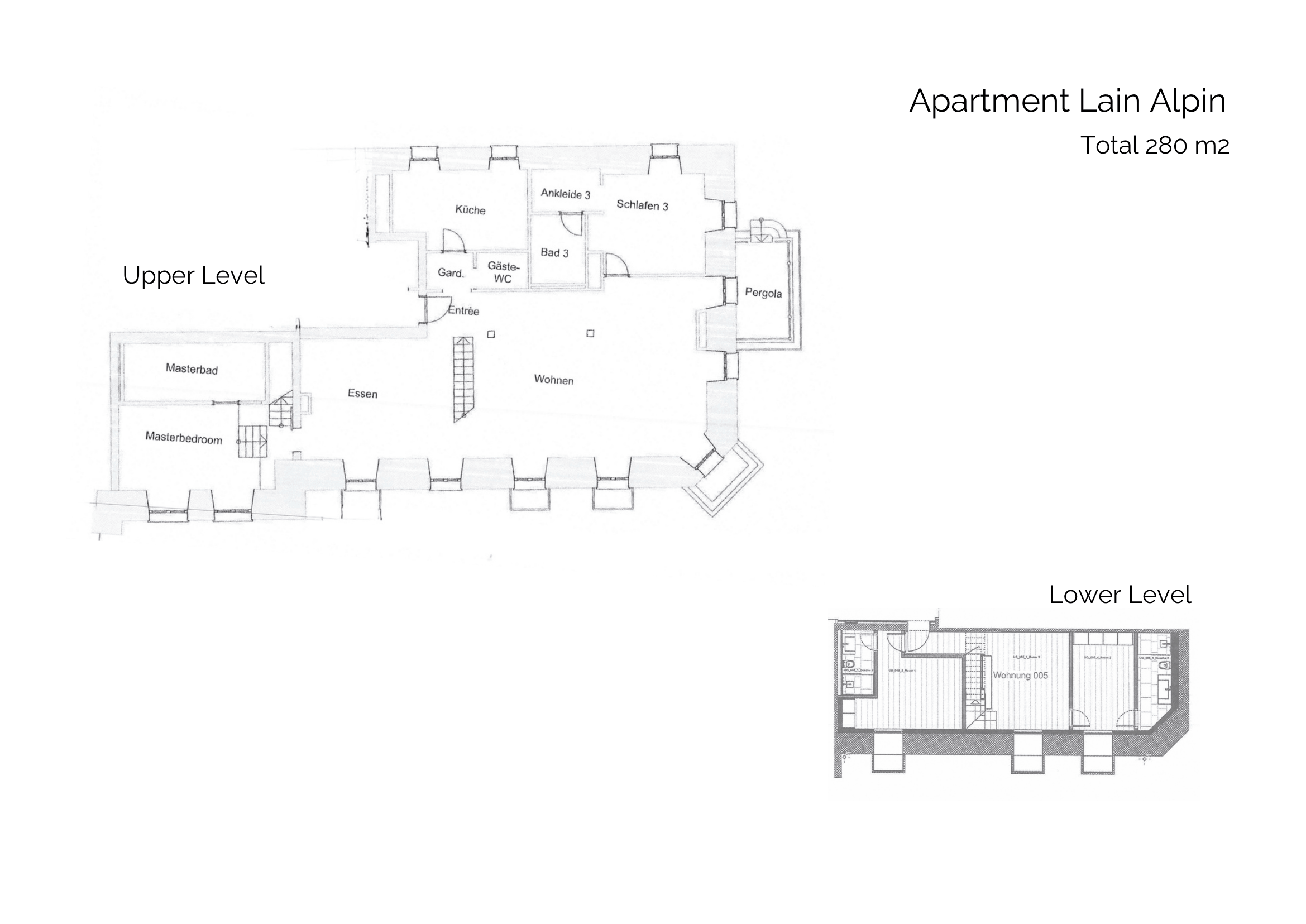 Apartment Lain Alpin, St Moritz floorplan - The Chalet Edit