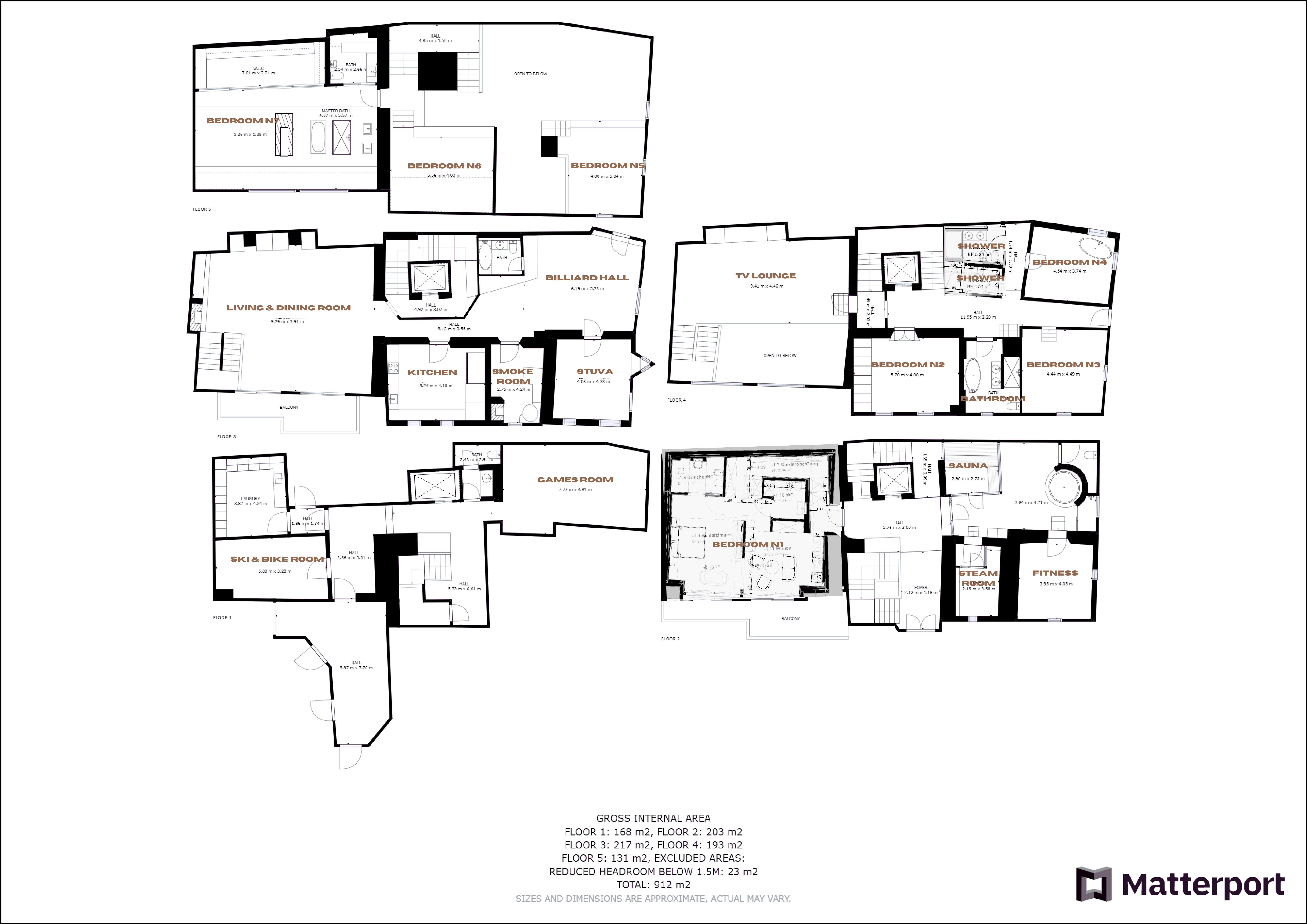 Chesa Laret, St Moritz floorplan - The Chalet Edit