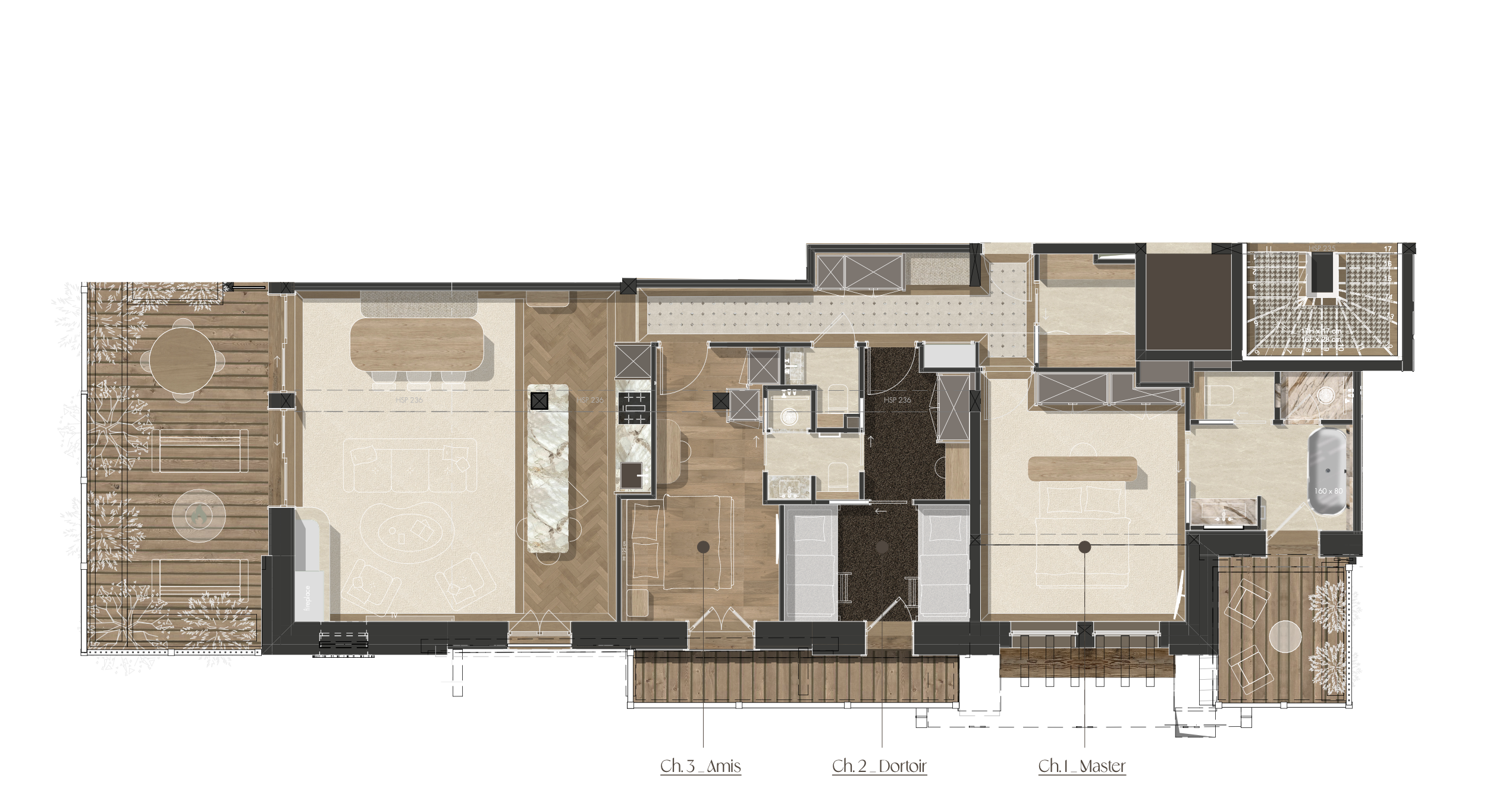 Le Ruth, Val d'Isere floorplan - The Chalet Edit
