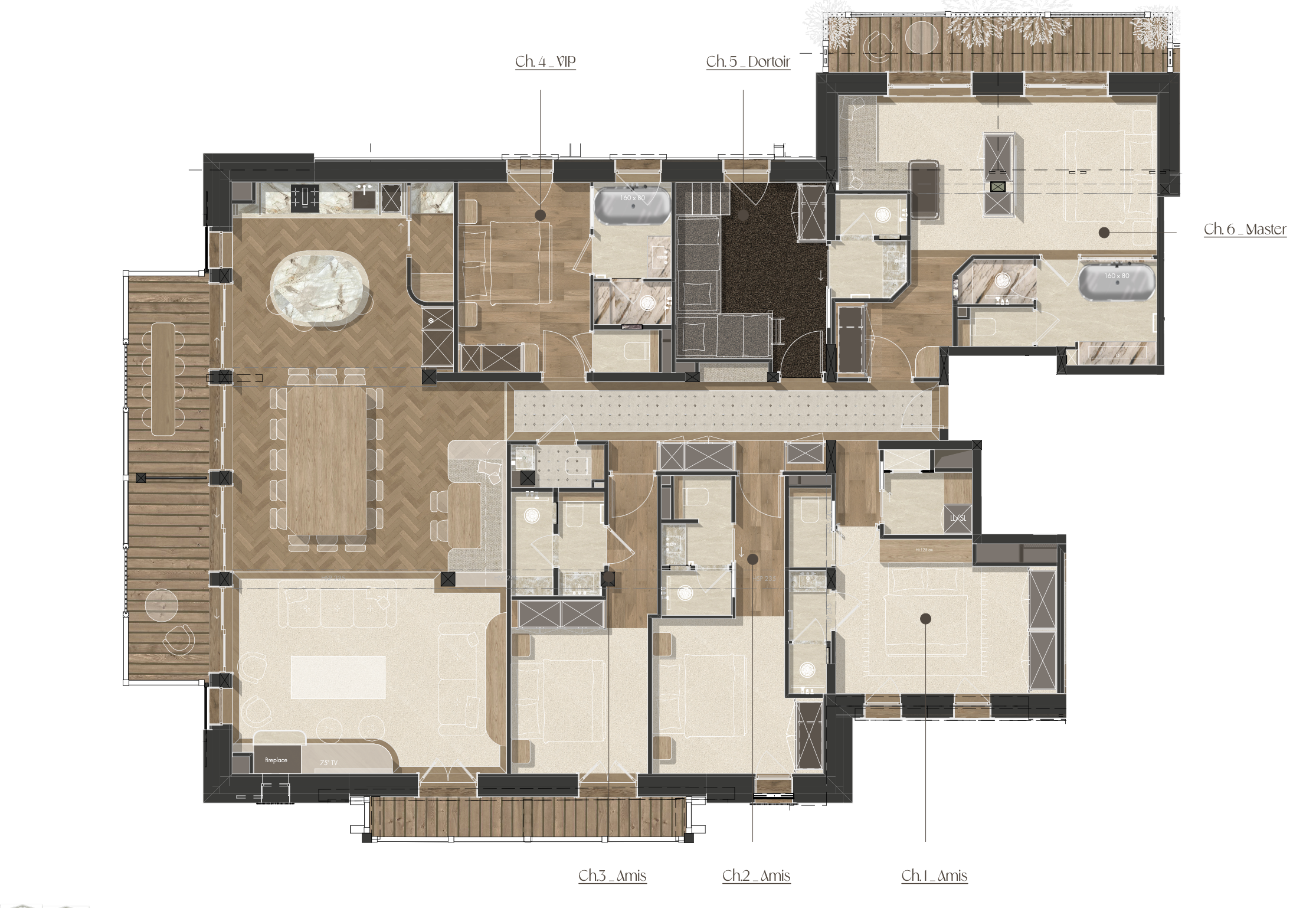 Le Jacob, Val d'Isere floorplan - The Chalet Edit