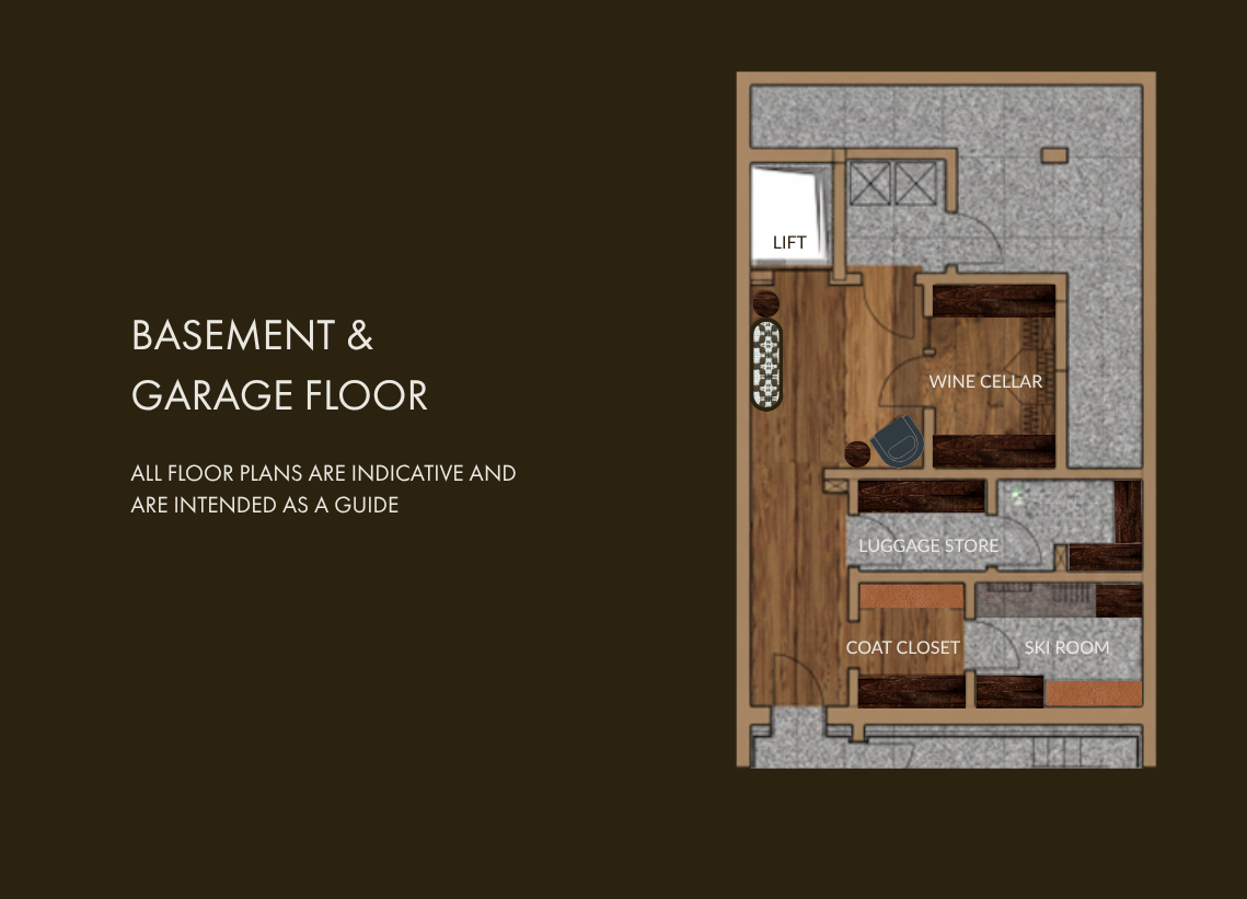 Chalet Chiarina, Cervinia floorplan - The Chalet Edit